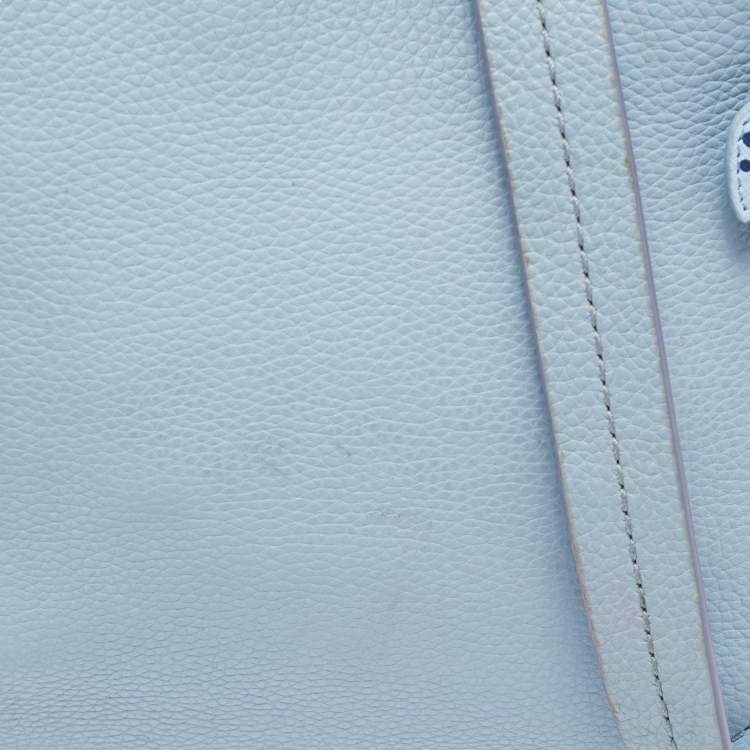 Pre Owned Kate Spade Light Blue Leather Orchard Street Hemsley Crossbody Bag