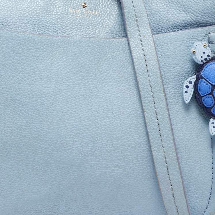 Pre Owned Kate Spade Light Blue Leather Orchard Street Hemsley Crossbody Bag