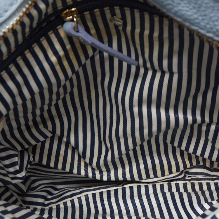 Pre Owned Kate Spade Light Blue Leather Orchard Street Hemsley Crossbody Bag
