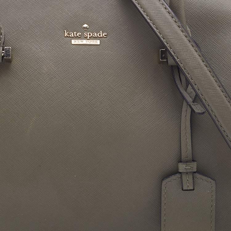 مملوكة مسبقًا Kate Spade Olive Green Saffiano Leather Cameron Street Mega Lane Bowler Bag