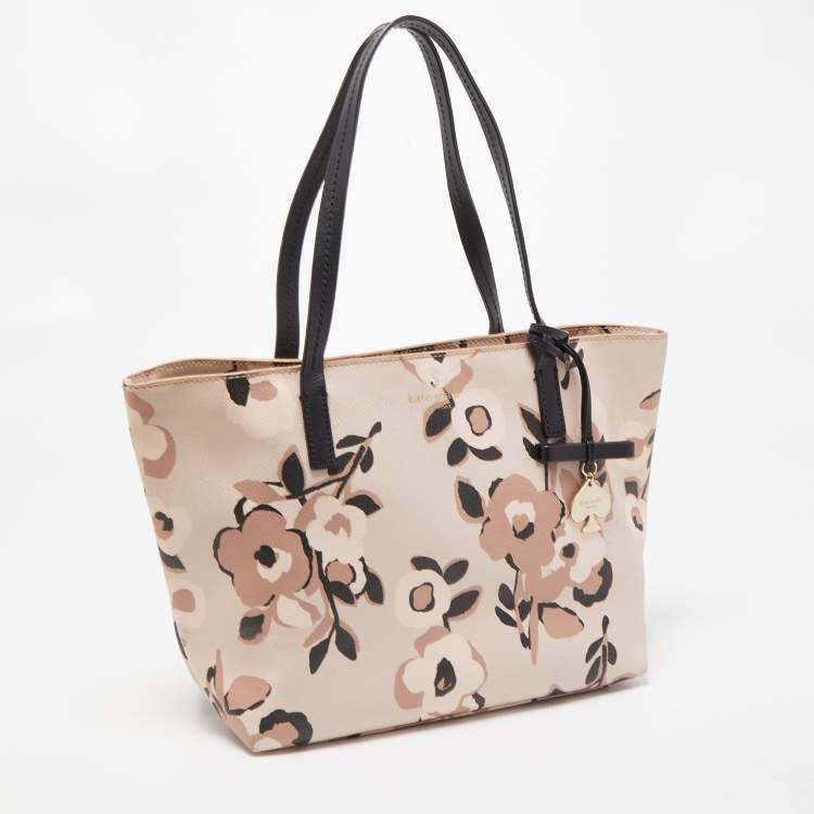مملوكة مسبقًا Kate Spade Multicolor Floral Print Leather Hawthorne Lane Tote 