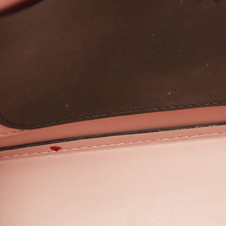 Pre Owned Kate Spade Dark Green Leather Nicola Twistlock Shoulder Bag 