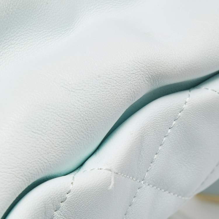 Pre Owned Kate Spade Light Blue Quilted Leather Emerson Place Phoebe Tote