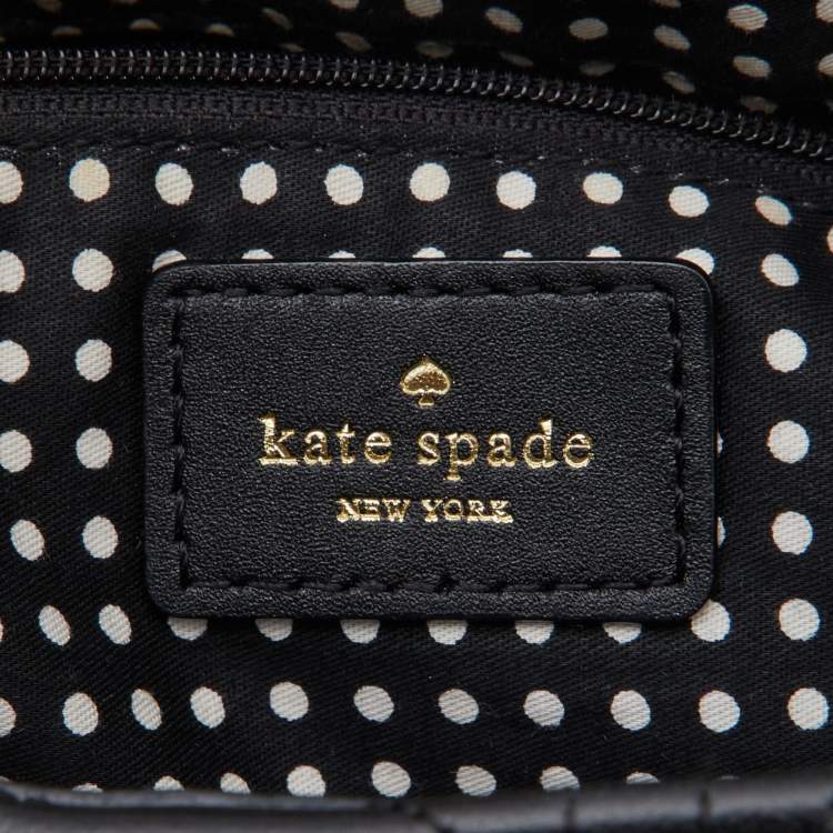 Pre Owned Kate Spade Black Quilted Leather Astor Court Flap Shoulder Bag