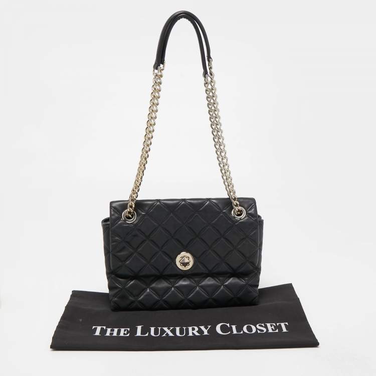 مملوكة مسبقًا Kate Spade Black Quilted Leather Natalia Crossbody Bag