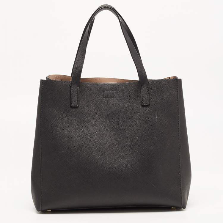 مملوكة مسبقًا Kate Spade Black Saffiano Leather Bow Tote