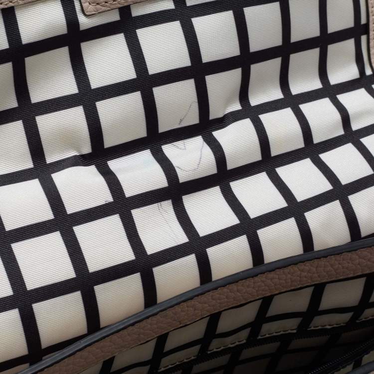 Pre Owned Kate Spade Pink/Black Leather Flap Shoulder Bag