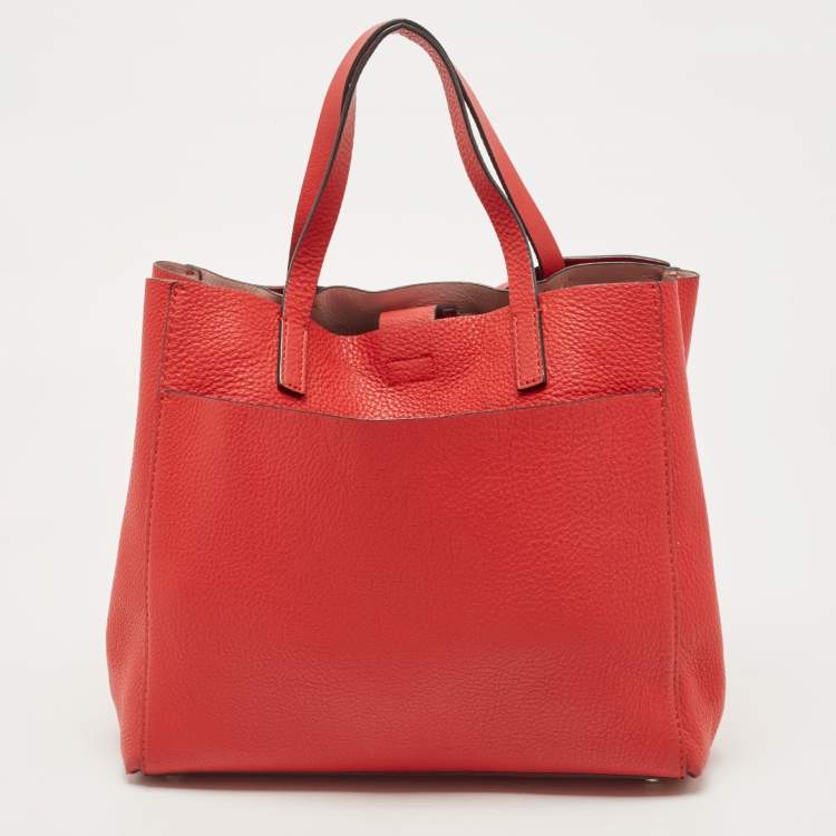 Pre Owned Kate Spade Red Leather Olive Drive Brigette Tote