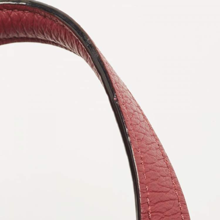 Pre Owned Kate Spade Burgundy Leather and Suede Abigail Tote