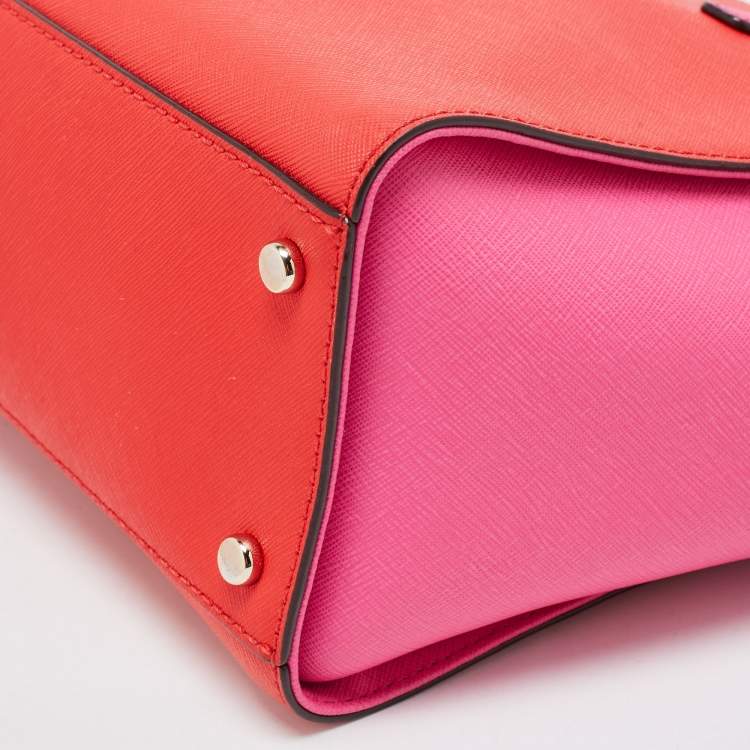 مملوكة مسبقًا Kate Spade Pink/Red Saffiano Leather Cedar Street Hayden Tote