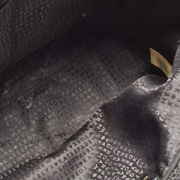 مملوكة مسبقًا Kate Spade Black Leather Longacre Court Cal Tote