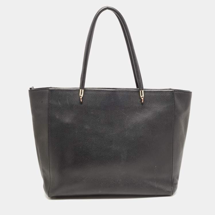 مملوكة مسبقًا Kate Spade Black Leather Longacre Court Cal Tote
