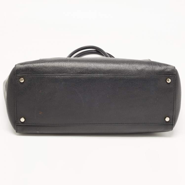 مملوكة مسبقًا Kate Spade Black Leather Longacre Court Cal Tote