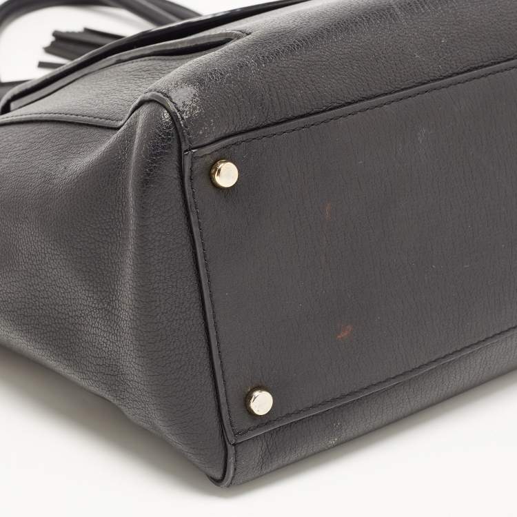 مملوكة مسبقًا Kate Spade Black Leather Longacre Court Cal Tote