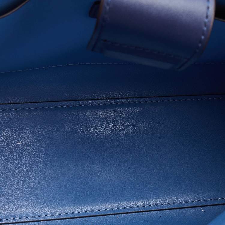 Pre Owned Kate Spade Navy Blue Leather Anissa Putnam Drive Tote