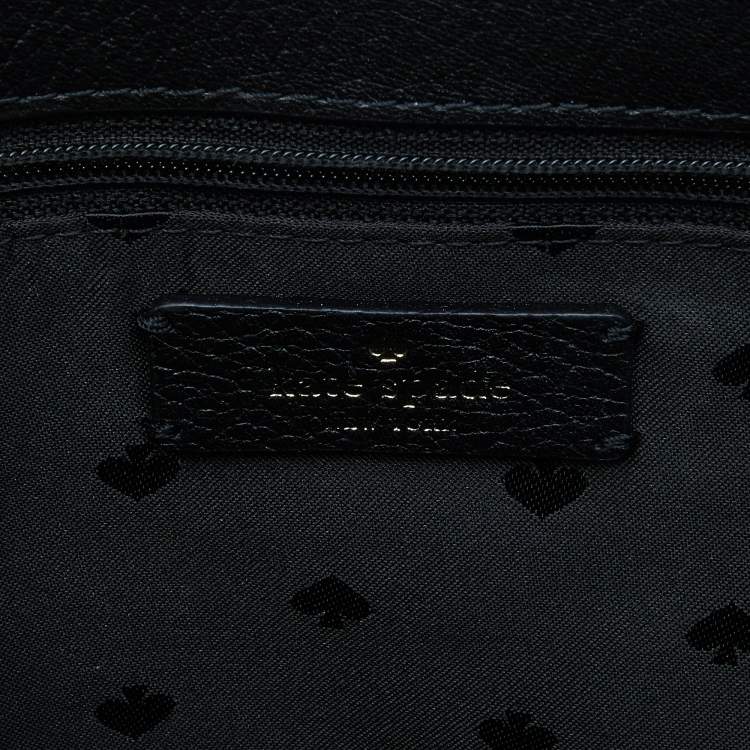 مملوكة مسبقًا Kate Spade Black Leather Leila Flap Shoulder Bag  