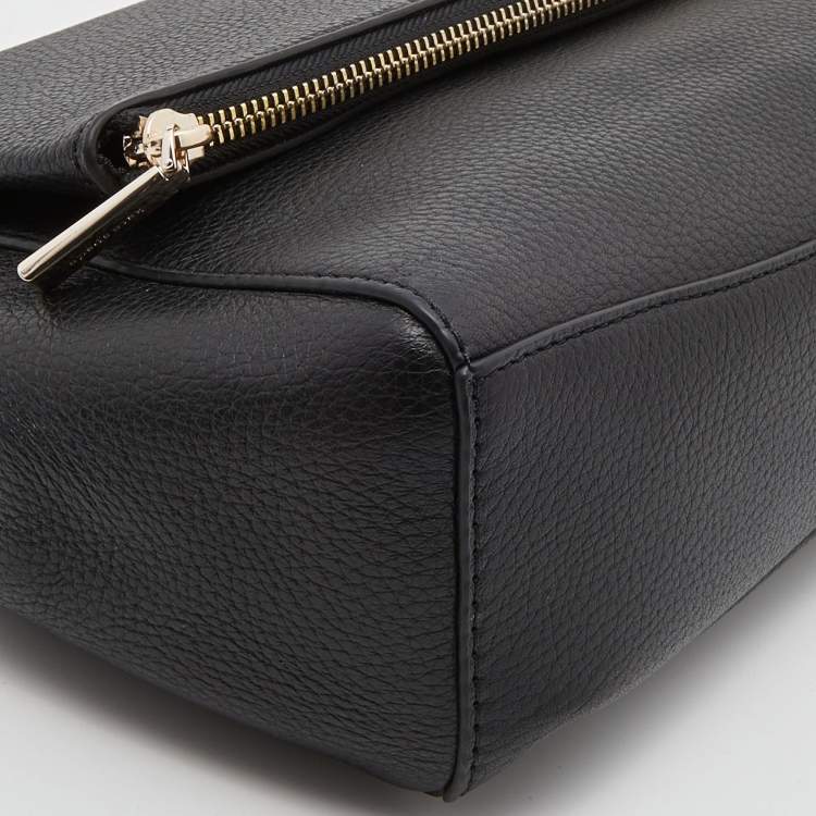 مملوكة مسبقًا Kate Spade Black Leather Leila Flap Shoulder Bag  