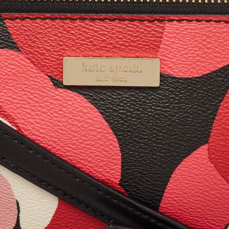 Pre Owned Kate Spade Multicolor Floral Leather Crossbody Bag