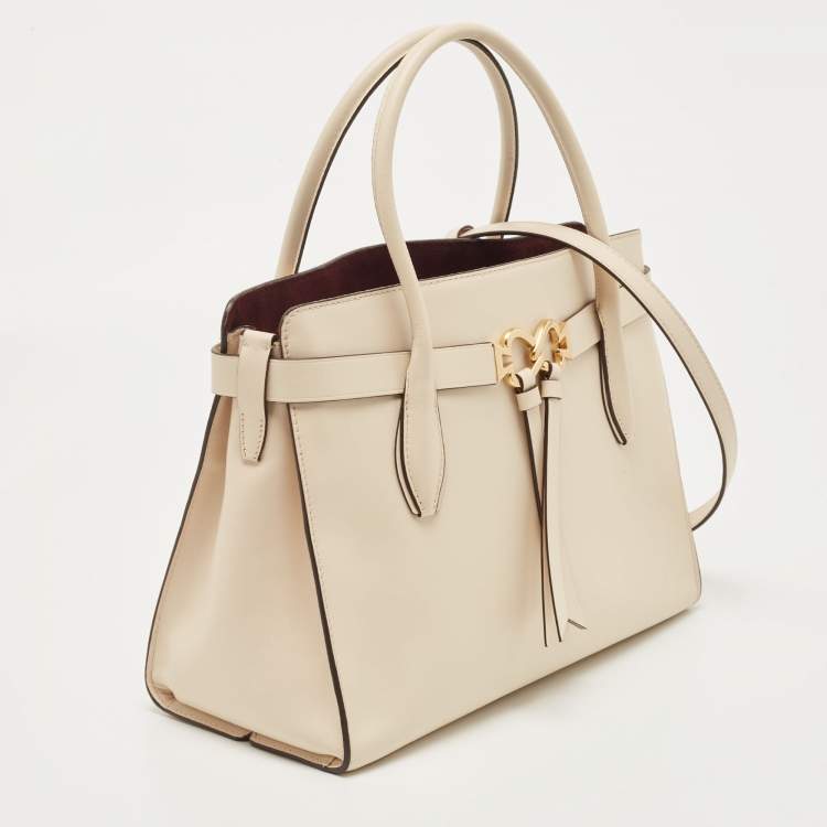 مملوكة مسبقًا Kate Spade Cream Leather Large Toujours Tote