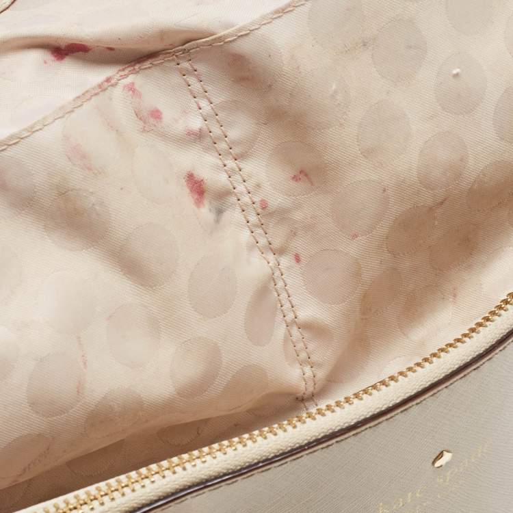 مملوكة مسبقًا Kate Spade Light Beige Leather Cedar Street Jensen Tote