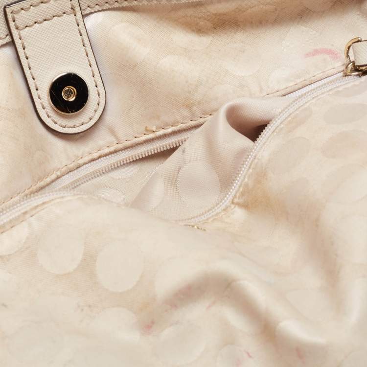 مملوكة مسبقًا Kate Spade Light Beige Leather Cedar Street Jensen Tote