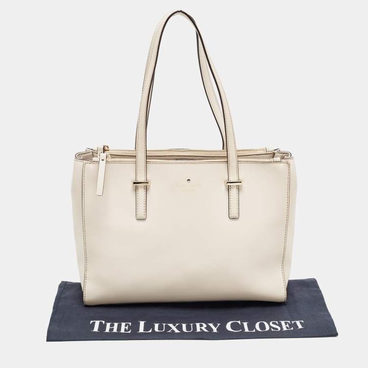 مملوكة مسبقًا Kate Spade Light Beige Leather Cedar Street Jensen Tote