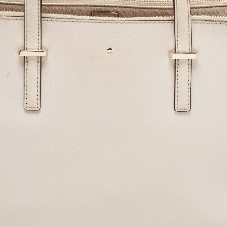 مملوكة مسبقًا Kate Spade Light Beige Leather Cedar Street Jensen Tote