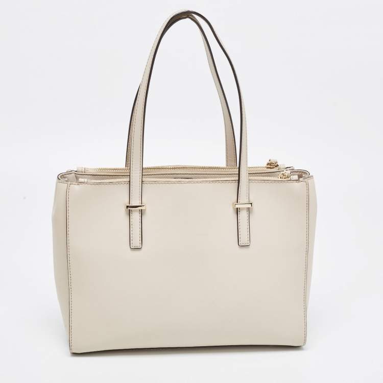 مملوكة مسبقًا Kate Spade Light Beige Leather Cedar Street Jensen Tote