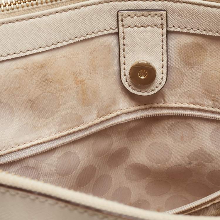 مملوكة مسبقًا Kate Spade Light Beige Leather Cedar Street Jensen Tote