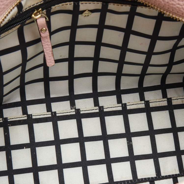 Pre Owned Kate Spade Pink Leather Holden Street Lanie Tote