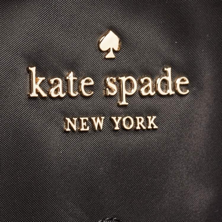 Pre Owned Kate Spade Black Nylon The Little Better Sam Laptop Bag