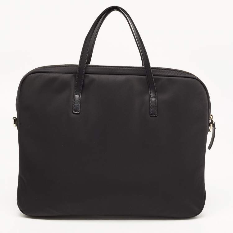 Pre Owned Kate Spade Black Nylon The Little Better Sam Laptop Bag