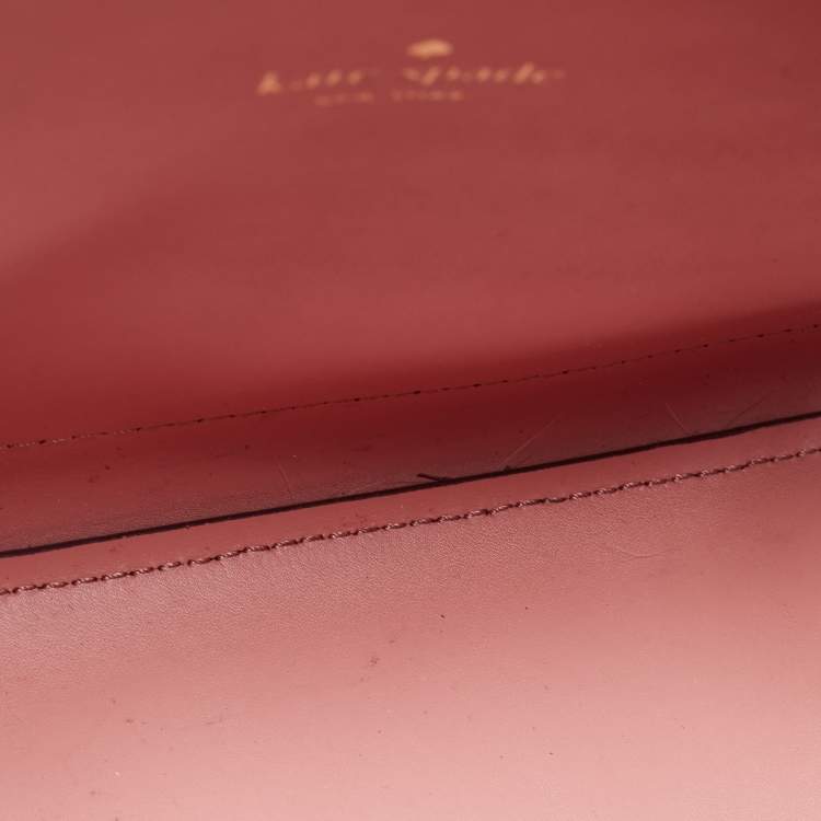 Pre Owned Kate Spade Purple Leather Large Arbour Hill Charline Top Handle Bag