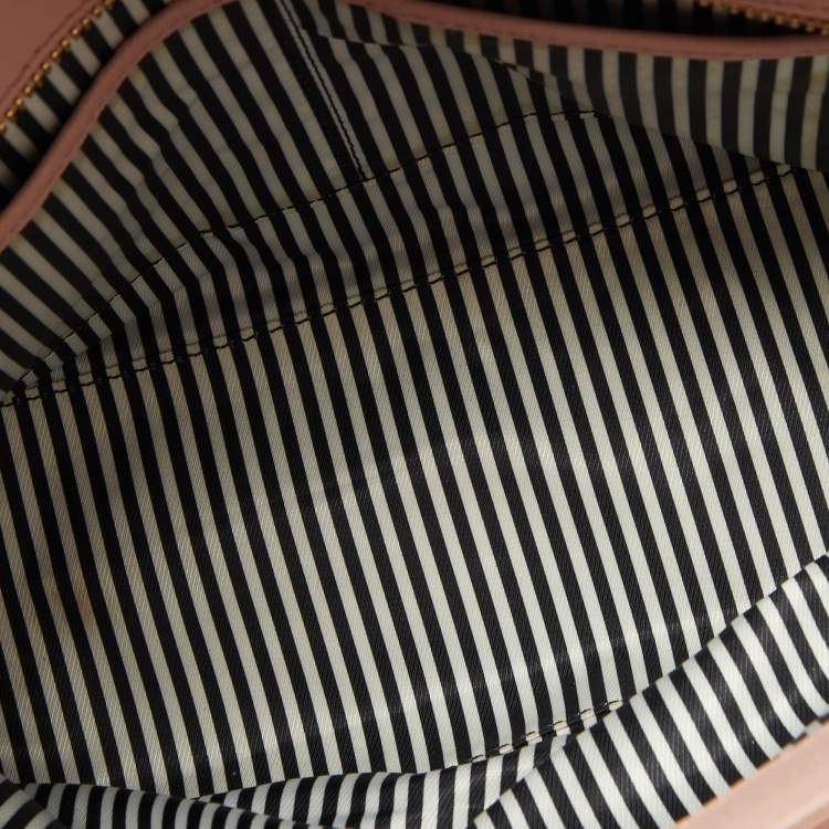 Pre Owned Kate Spade Pink Perforated Leather Cedar Street Harmony Tote