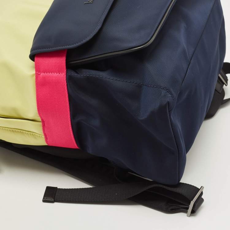 Pre Owned Kate Spade Multicolor Nylon Large Journey Colorblock Backpack