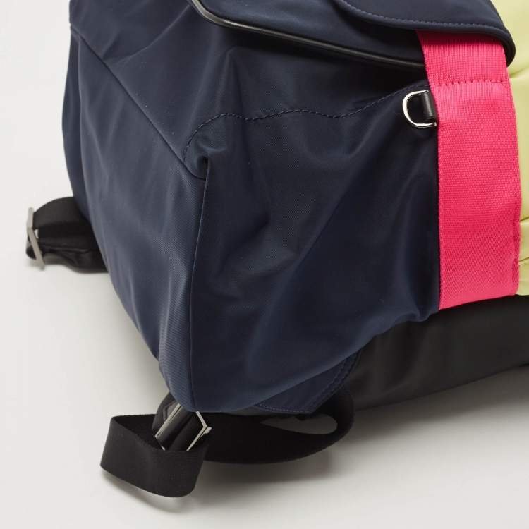 Pre Owned Kate Spade Multicolor Nylon Large Journey Colorblock Backpack