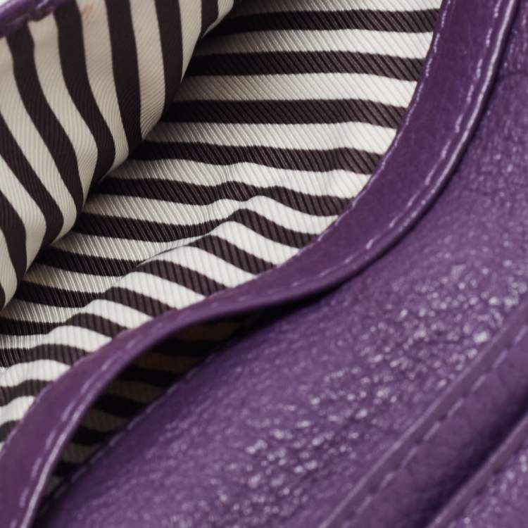 مملوكة مسبقًا Kate Spade Purple Leather New York Staci Bifold Wallet