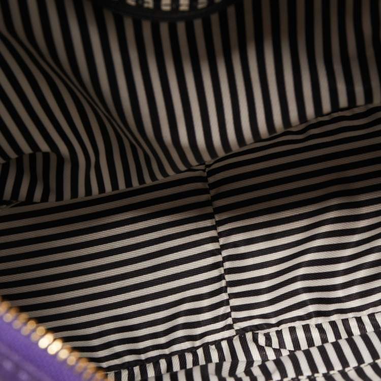 Pre Owned Kate Spade Purple Pebbled Leather Finley Hobo
