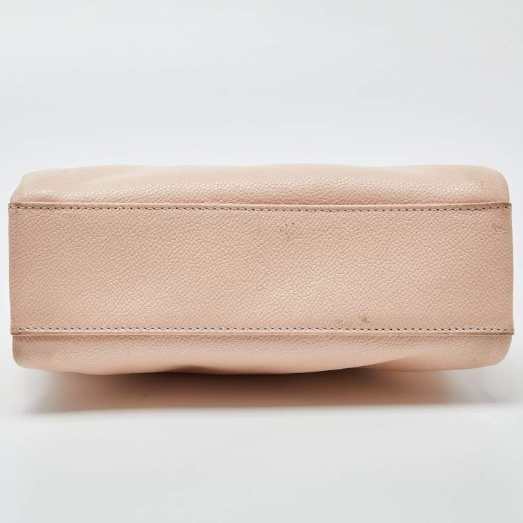 Pre Owned Kate Spade Peach Leather Chain Shoulder Bag
