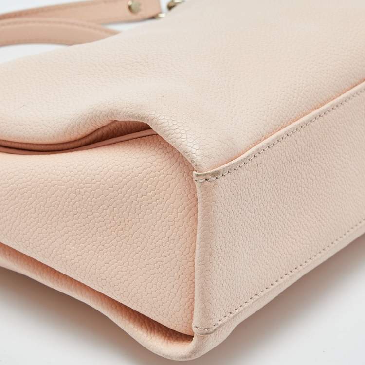 Pre Owned Kate Spade Peach Leather Chain Shoulder Bag