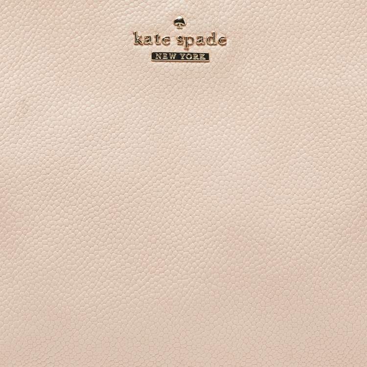 Pre Owned Kate Spade Peach Leather Chain Shoulder Bag