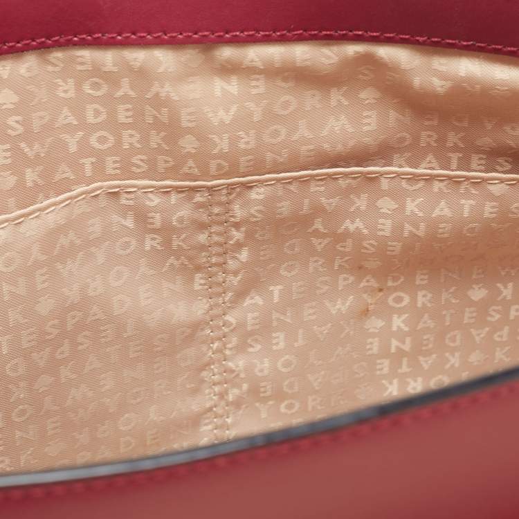 Pre Owned Kate Spade Fuchsia Leather Satchel