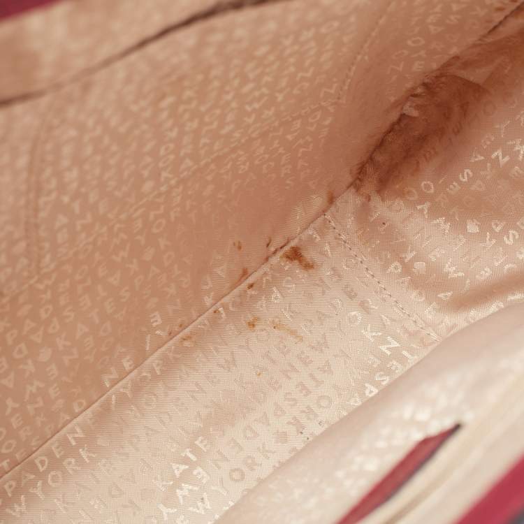 Pre Owned Kate Spade Fuchsia Leather Satchel
