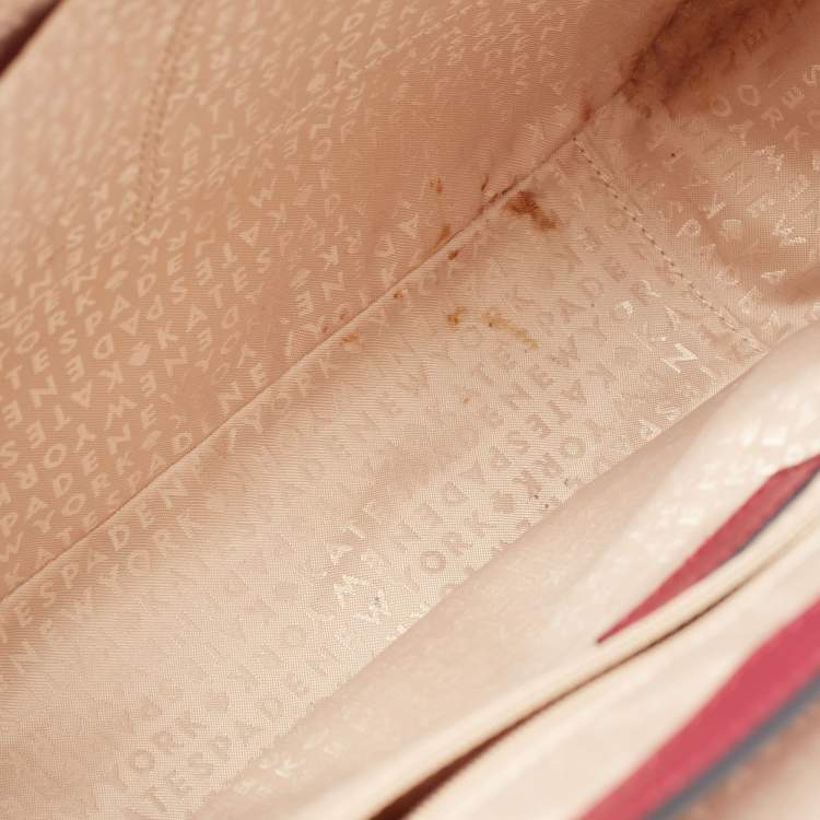 Pre Owned Kate Spade Fuchsia Leather Satchel