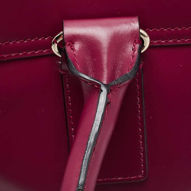 Pre Owned Kate Spade Fuchsia Leather Satchel