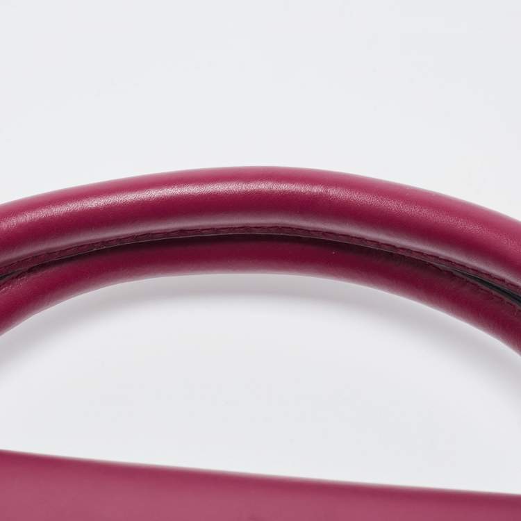 Pre Owned Kate Spade Fuchsia Leather Satchel