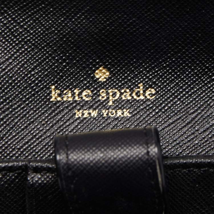 Pre Owned Kate Spade Multicolor Leather Flap Phone Crossbody Bag