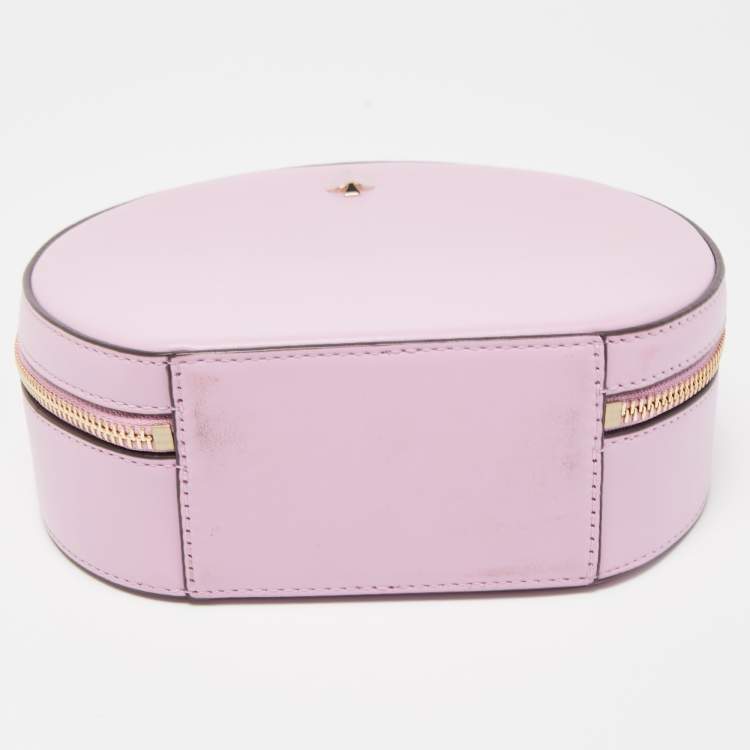 Pre Owned Kate Spade Pink Leather Small Andi Canteen Shoulder Bag