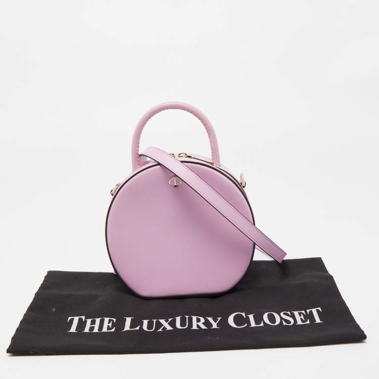 Pre Owned Kate Spade Pink Leather Small Andi Canteen Shoulder Bag