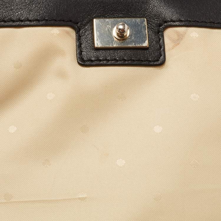 Pre Owned Kate Spade Black Leather Emerson Place Vivenna Shoulder Bag